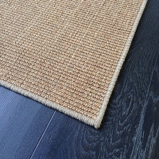 70cm x 1mtr Heavy Castlemaine Sisal with Latte Overlock Border $60
